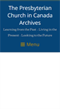 Mobile Screenshot of presbyterianarchives.ca